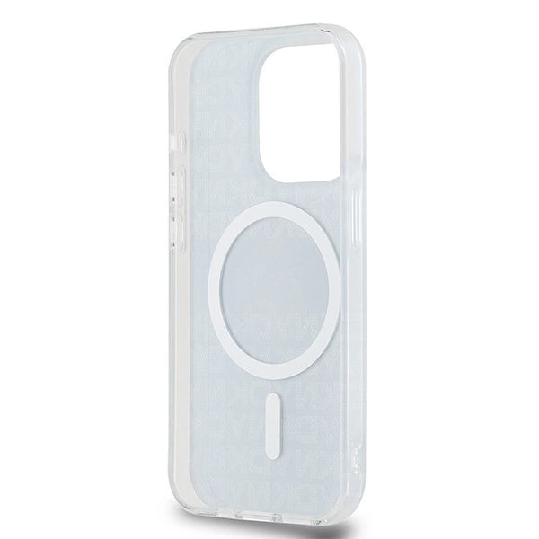 DKNY IML Mono & Stripe MagSafe fodtøj til iPhone 14 Pro Max - sort