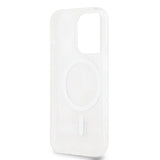 DKNY IML Checkered Mono Pattern & Printed Stripes MagSafe-kasse til iPhone 15 Pro - pink