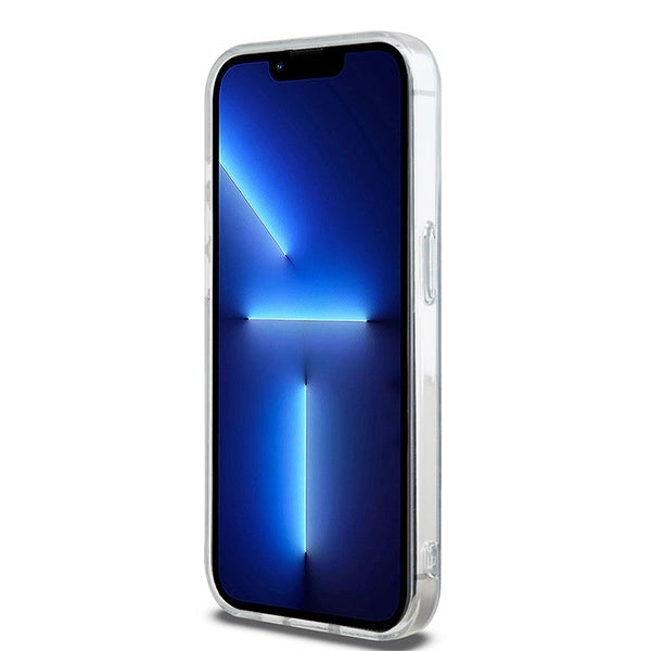 DKNY IML Mono & Stripe MagSafe fodtøj til iPhone 15 Pro - sort