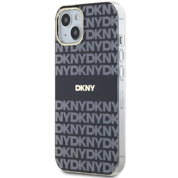 DKNY IML Mono & Stripe MagSafe Case til iPhone 15 Plus / 14 Plus - sort