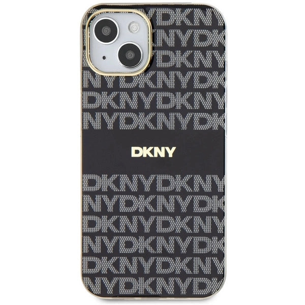 DKNY IML Mono & Stripe MagSafe Case til iPhone 15 Plus / 14 Plus - sort