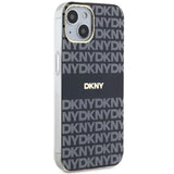 DKNY IML Mono & Stripe MagSafe Case til iPhone 15 Plus / 14 Plus - sort