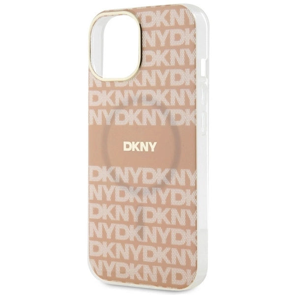 DKNY IML Mono & Stripe MagSafe Case til iPhone 15 Plus / 14 Plus - Pink