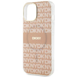 DKNY IML Mono & Stripe MagSafe Case til iPhone 15 Plus / 14 Plus - Pink