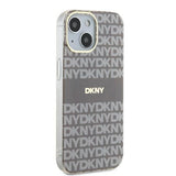 DKNY IML Mono & Stripe MagSafe-kasse til iPhone 15 / 14 / 13 - beige