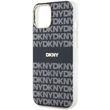 DKNY IML Mono & Stripe MagSafe Case til iPhone 15/14/13 - sort