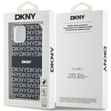 DKNY IML Mono & Stripe MagSafe Case til iPhone 15/14/13 - sort