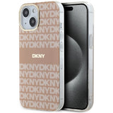 DKNY IML Mono & Stripe MagSafe fodtøj til iPhone 15 / 14 / 13 - pink