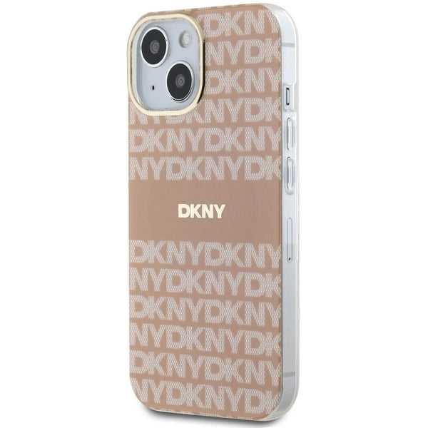 DKNY IML Mono & Stripe MagSafe fodtøj til iPhone 15 / 14 / 13 - pink