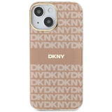 DKNY IML Mono & Stripe MagSafe fodtøj til iPhone 15 / 14 / 13 - pink