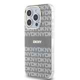 DKNY IML Mono & Stripe MagSafe-kasse til iPhone 15 Pro Max - beige