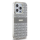 DKNY IML Mono & Stripe MagSafe-kasse til iPhone 15 Pro Max - beige