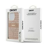 DKNY IML Mono & Stripe MagSafe-kasse til iPhone 15 Pro Max - pink