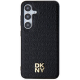 DKNY læder mønster metal logo MagSafe-kasse til Samsung Galaxy S24 + - sort