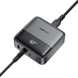 Acefast Z6 Charger Network GaN Desktop 2x USB-A / 2x USB-C PD 65W - sort