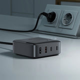 Acefast Z6 Charger Network GaN Desktop 2x USB-A / 2x USB-C PD 65W - sort
