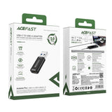 Acefast J2 USB-C 3.0 (kvindelig) til USB-A 3.0 (mandlig) 5Gb/s Adapter - sort