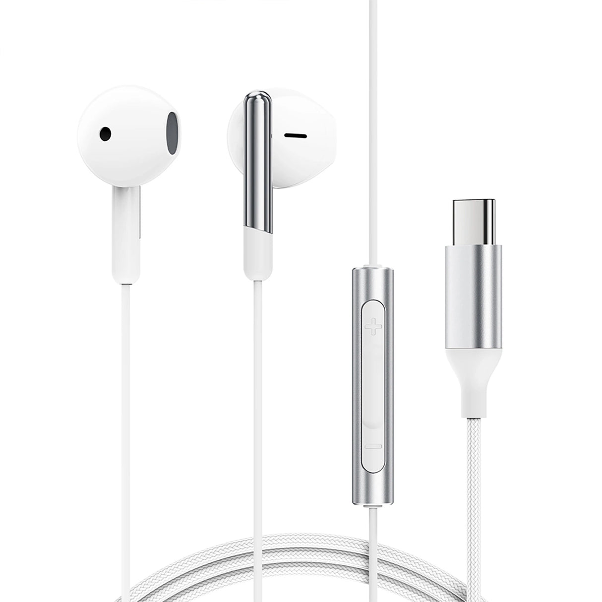 Acefast L3 Wired USB-C hovedtelefoner med mikrofon - hvid