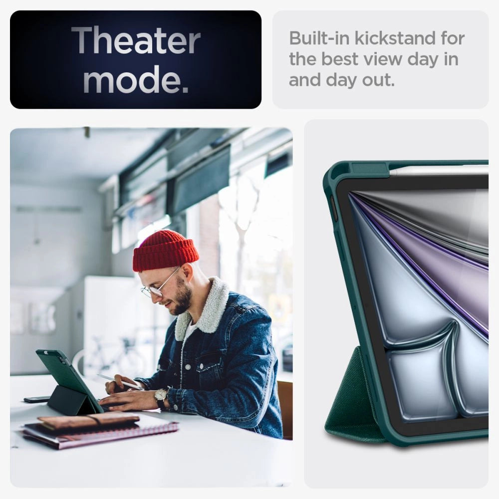 Spigen Urban Fit Case til iPad Air 10.9 4/5 2020-2022 / 11.6 2024 - Grøn