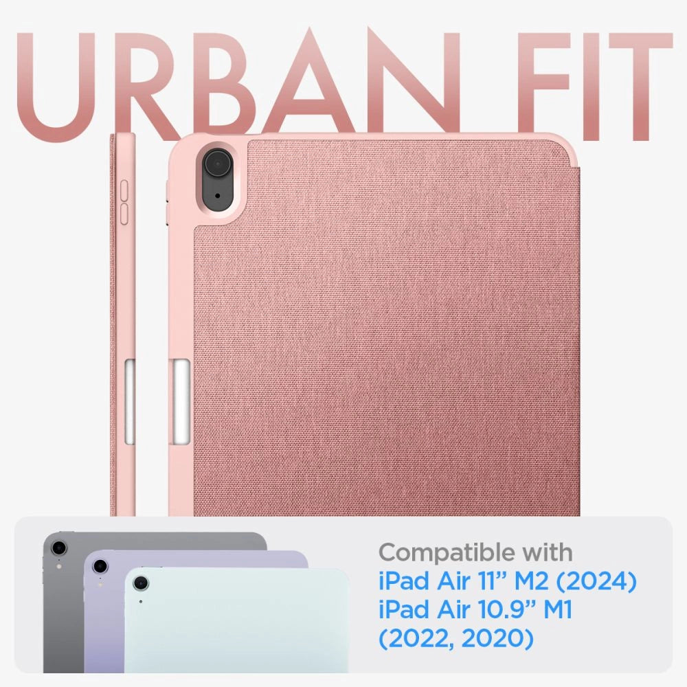 Spigen Urban Fit Case til iPad Air 10.9 4/5 2020-2022 / 11.6 2024 - Pink