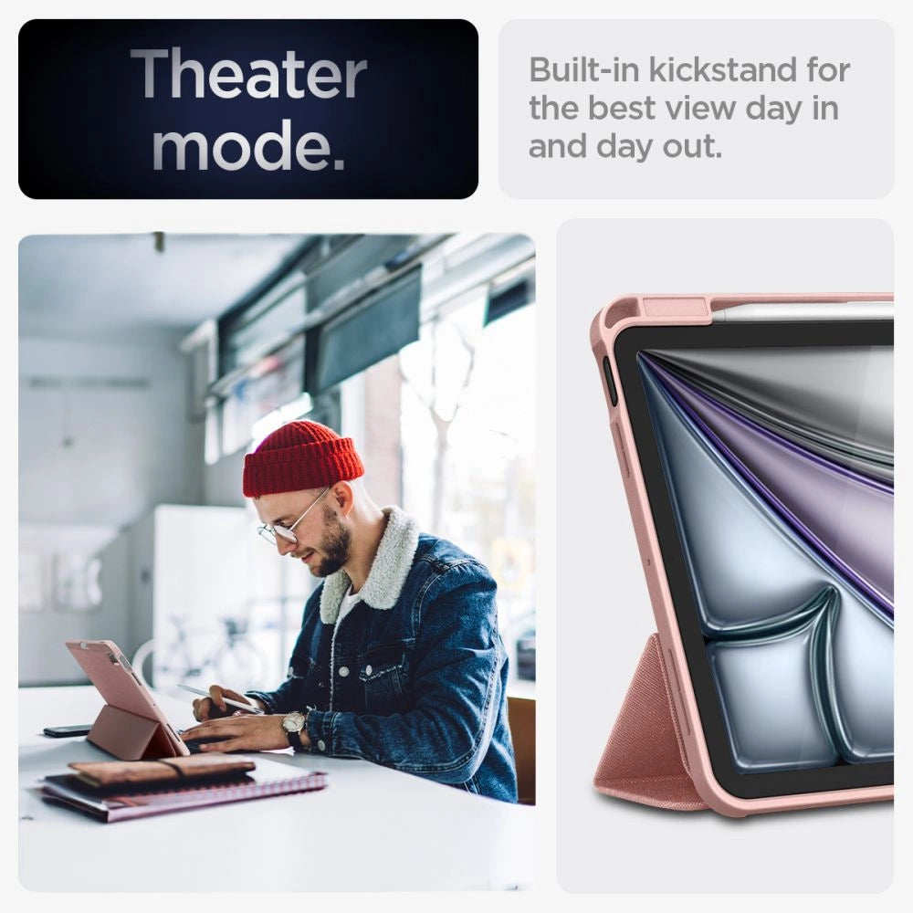 Spigen Urban Fit Case til iPad Air 10.9 4/5 2020-2022 / 11.6 2024 - Pink