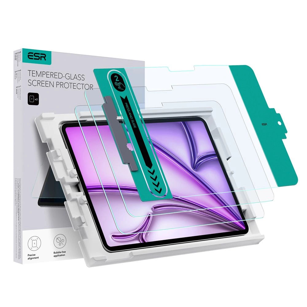 ESR tempereret glas til iPad Air 13'' 2024 - 2 stykker.
