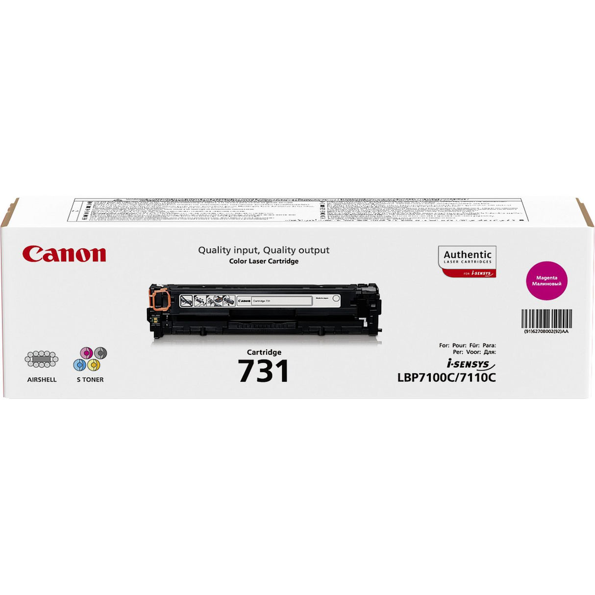 Canon 731 tonerpatron 1 stk Original Magenta