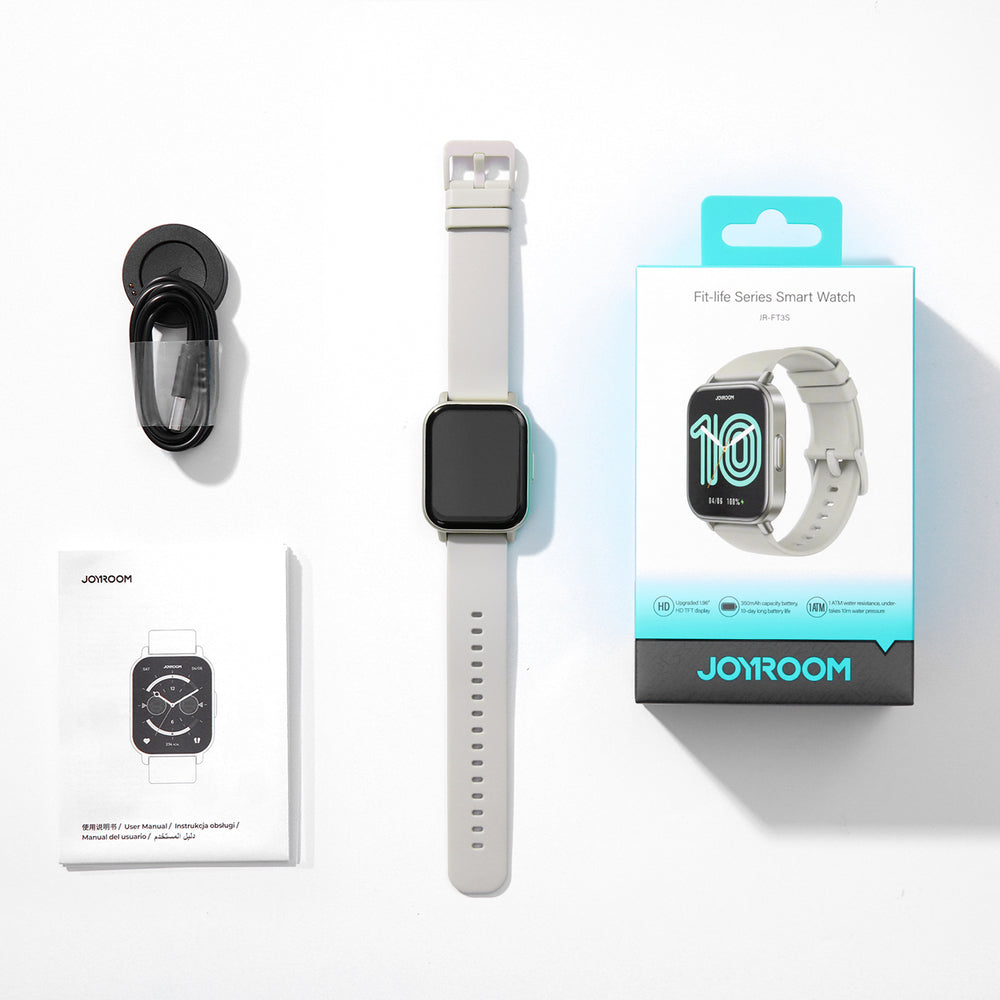 Joyroom Fit-Life JR-FT3S smartwatch with call answering function - titanium color
