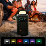 Powerbank Joyroom JR-PBF10 75000mAh 100W 3x USB-C 3x USB-A med foldelig lommelygte og håndtag - grønt