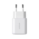 Joyroom JR-TCF20 USB-C PD 20W netværksoplader - hvid + USB-C / Lightning kabel 1m