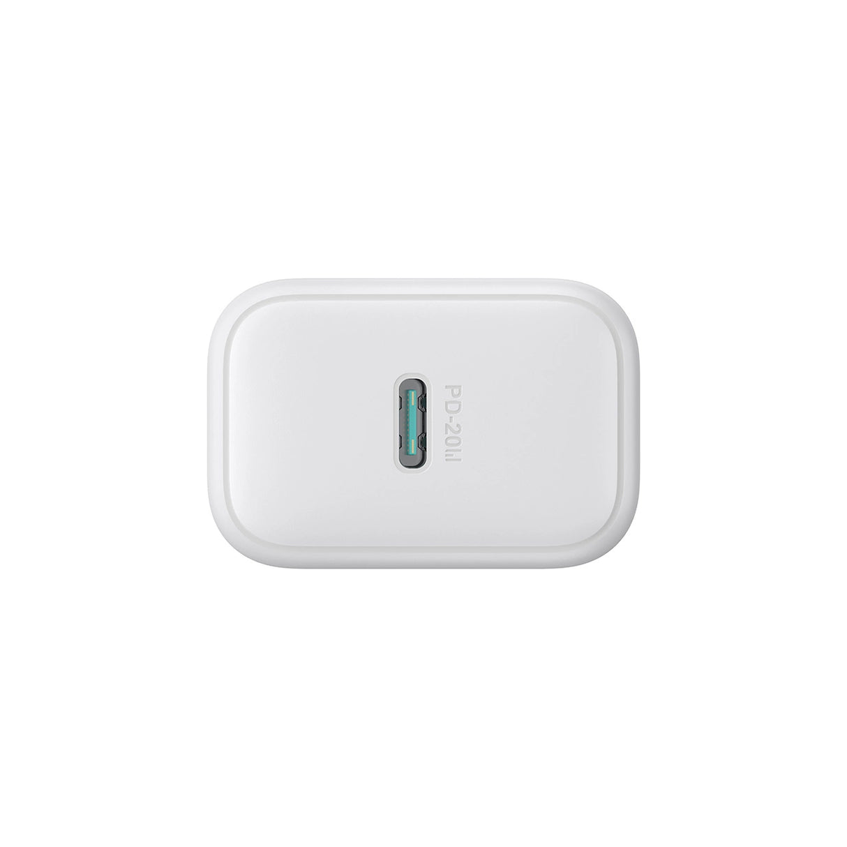 Joyroom JR-TCF20 USB-C PD 20W netværksoplader - hvid + USB-C / Lightning kabel 1m