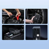 Jump starter Baseus Super Energy BS-CH013 4in1 600A med lommelygte / powerbank 6000mAh / kompressor - sort