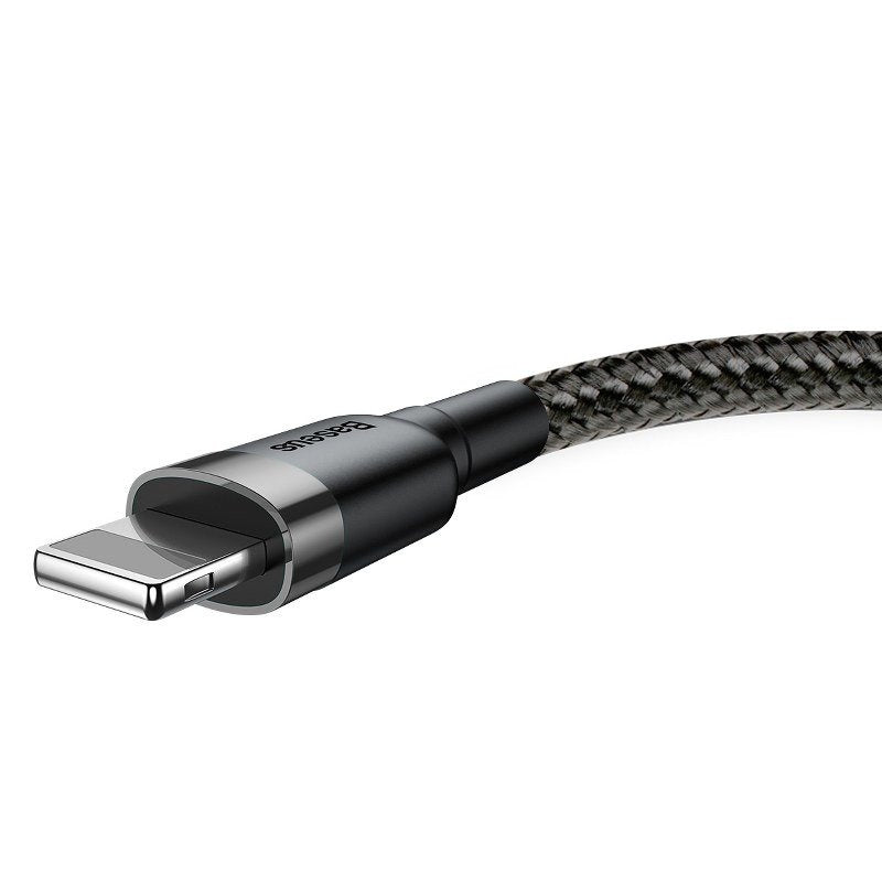 Baseus Cafule USB Lightning Cable 2,4A 1m (grå+sort)