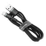 Baseus Cafule USB Lightning Cable 2,4A 1m (grå+sort)