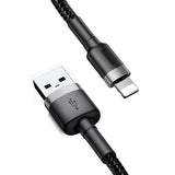 Baseus Cafule USB Lightning Cable 2,4A 1m (grå+sort)