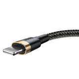 Baseus Cafule Kabel USB Lightning 2A 3m (Guld+Sort)