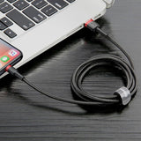 Baseus Cafule Kabel USB Lightning 2A 3m (Sort+rød)