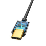 Baseus L54 Audio Adapter USB-C + mini jack 3,5 mm (sort)