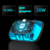 BoboVR S3 Pro belastningsbånd til Meta Quest 3 VR-briller + B100 eksternt batteri - hvidt og sort