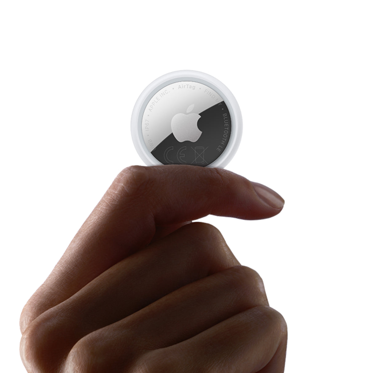 Apple AirTag Personligt Finder Sølv, Hvid