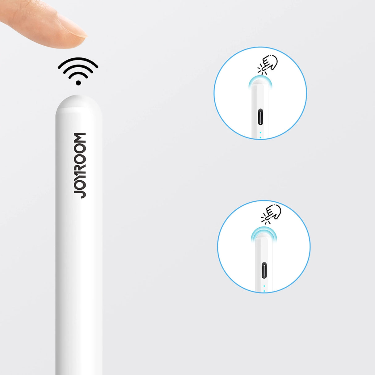 Joyroom JR-X15 aktiv stylus 130mAh USB-C - hvid