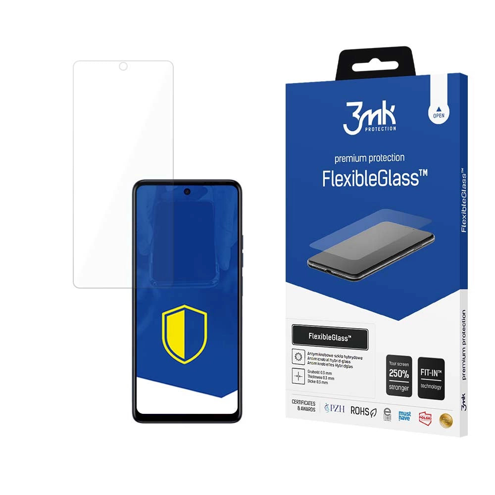 3mk FlexibleGlassTM hybridglas på Tecno Spark 10 Pro
