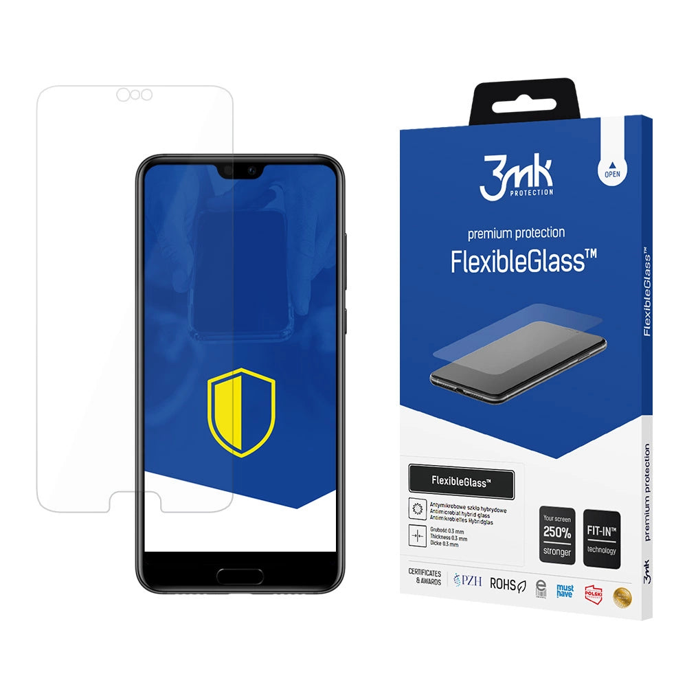 3mk FlexibleGlassTM hybridglas på Huawei P20 Pro