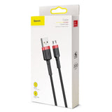 Baseus Cafule Micro USB-kabel 2A 3m (sort+rød)