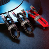 Baseus Cafule Micro USB-kabel 2A 3m (sort+rød)
