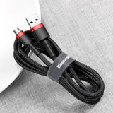 Baseus Cafule Micro USB-kabel 2A 3m (sort+rød)