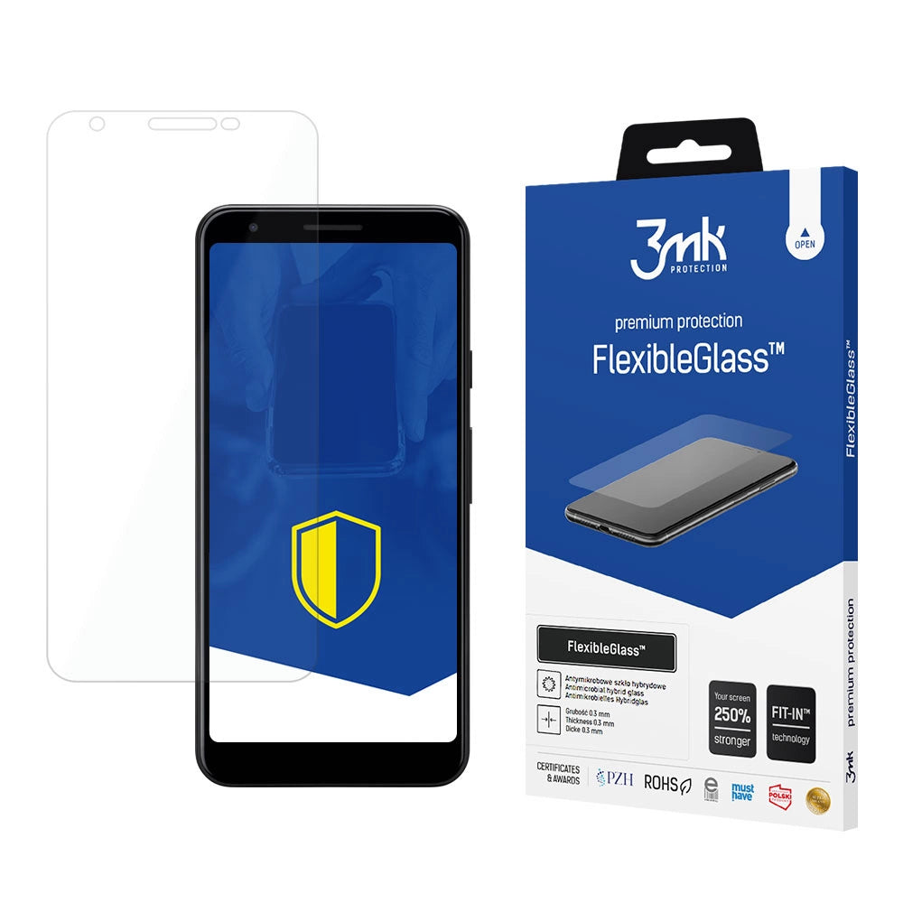 3mk FlexibleGlassTM hybridglas på Google Pixel 3a