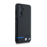 BMW Leather Carbon-hylster til Samsung Galaxy A55 - sort