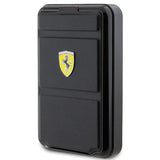 Powerbank Ferrari Metal Logo MagSafe induktion 15W 10000 mAh med standfunktion - sort