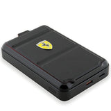 Powerbank Ferrari Metal Logo MagSafe induktion 15W 10000 mAh med standfunktion - sort